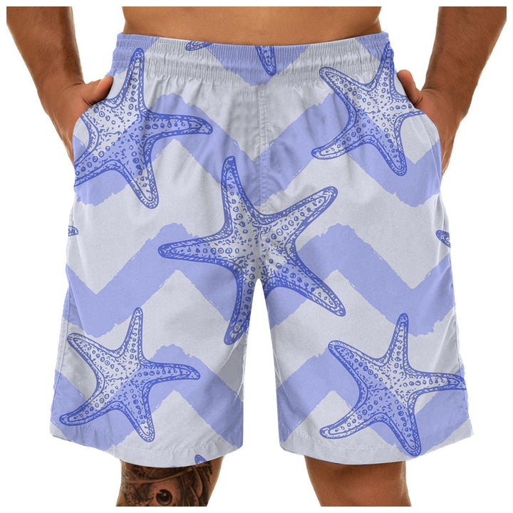 Men's Fashion Casual Print Sports Quick Dry Beach Pants - Super Amazing Store