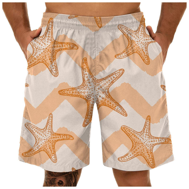 Men's Fashion Casual Print Sports Quick Dry Beach Pants - Super Amazing Store