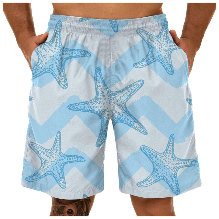 Men's Fashion Casual Print Sports Quick Dry Beach Pants - Super Amazing Store