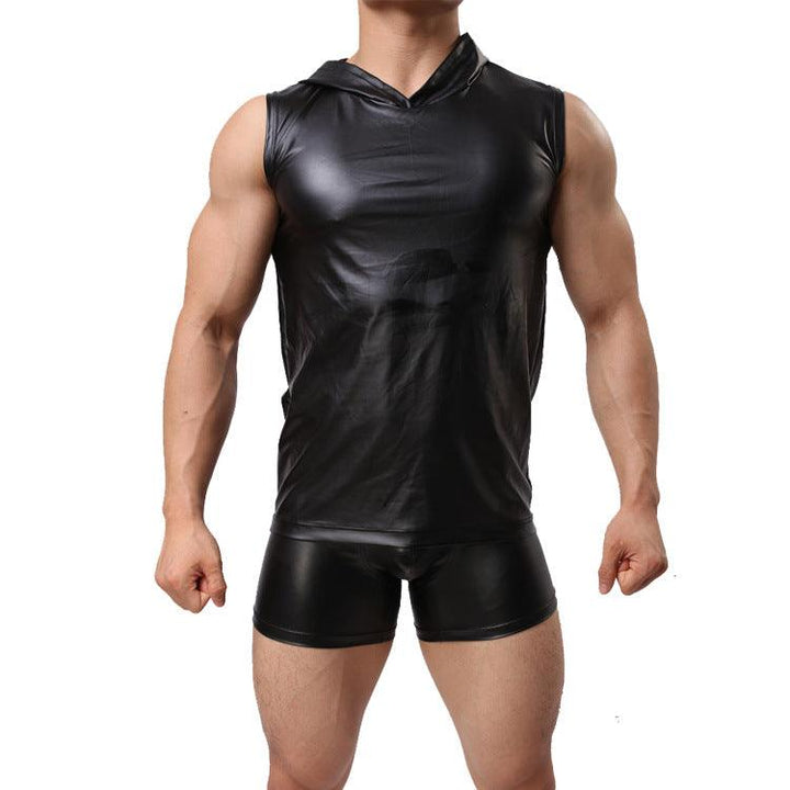 Men's Imitation Leather Vest Set - Super Amazing Store