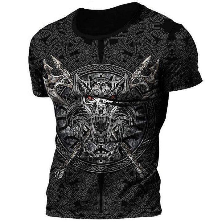 Men's Short-sleeved Shirt With Digital Printing - Super Amazing Store