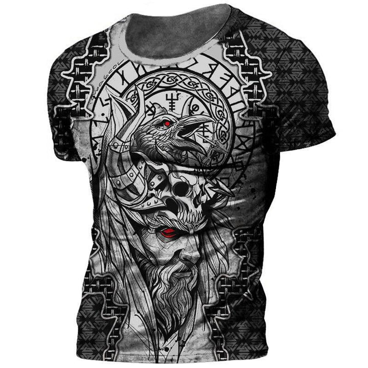 Men's Short-sleeved Shirt With Digital Printing - Super Amazing Store