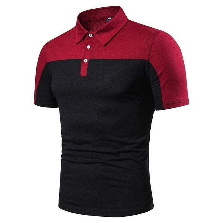 Men's Short Sleeved T-shirt With Dual Color Chest - Super Amazing Store