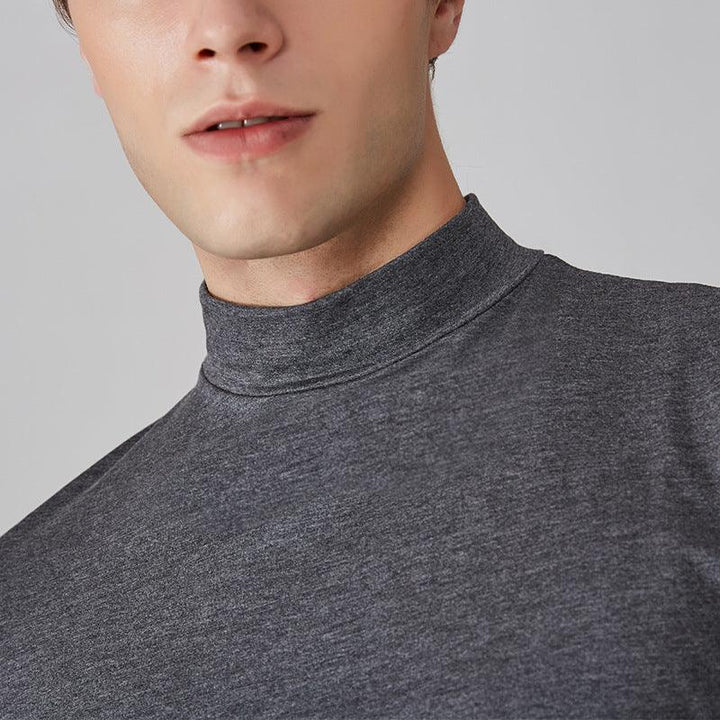 Men's Small Turtleneck Half Sleeve Bottoming Shirt - Super Amazing Store