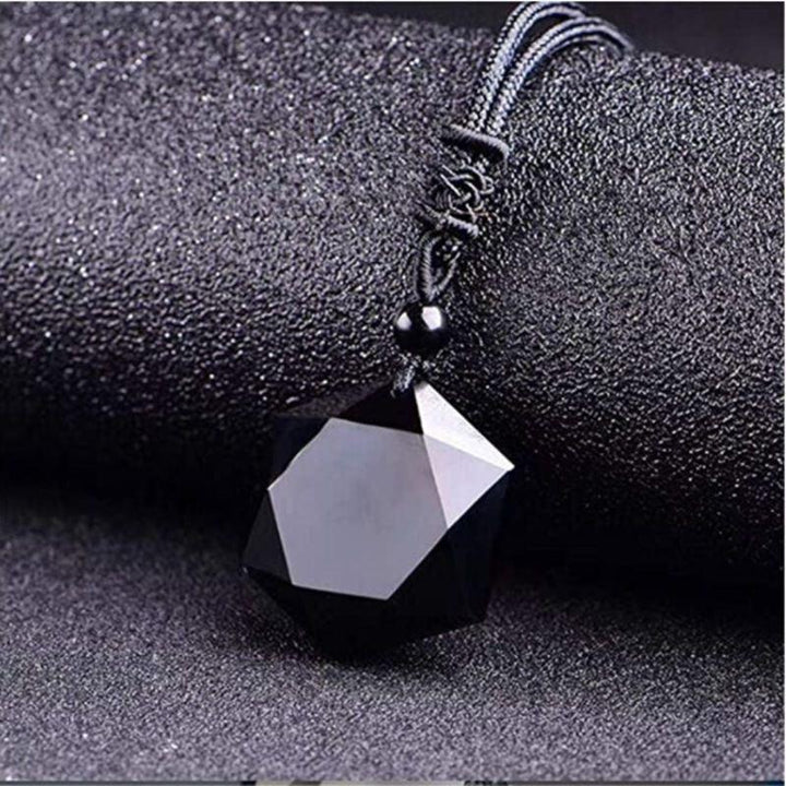 Natural Crystal Six-pointed Star Pendant Couple Necklace - Super Amazing Store