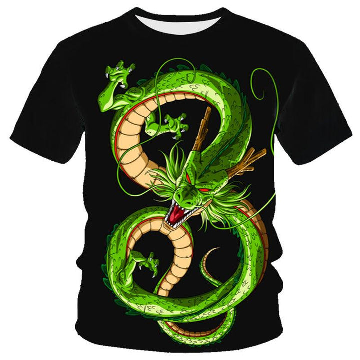 New Dragon Series 3D Digital Printing Men's Round-neck Short-sleeved T-shirt - Super Amazing Store