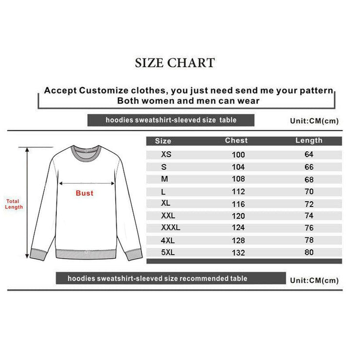 New Printed Loose Casual Men's And Women's Korean-style Loose Round Neck Pullover - Super Amazing Store