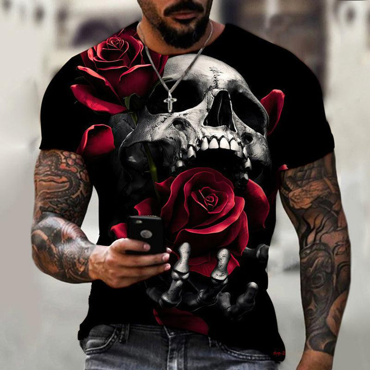 Summer Horror Skull 3d Men's T-shirt - Super Amazing Store