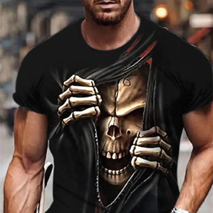 Printed Casual Short-sleeved T-shirt For Men - Super Amazing Store