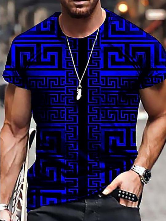 Printed Casual Short-sleeved T-shirt For Men - Super Amazing Store