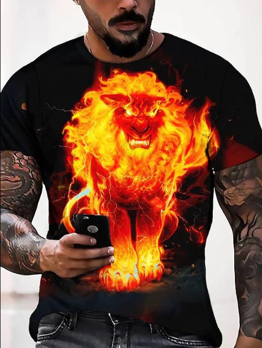 Printed Casual Short-sleeved T-shirt For Men - Super Amazing Store