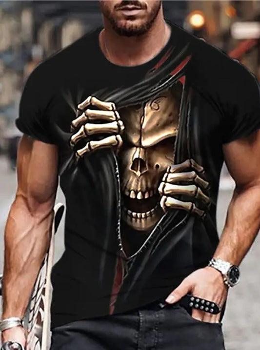 Printed Casual Short-sleeved T-shirt For Men - Super Amazing Store