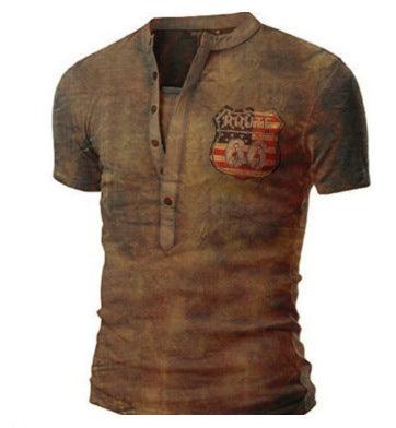 Printed Casual Short Sleeved T-shirt For Men - Super Amazing Store