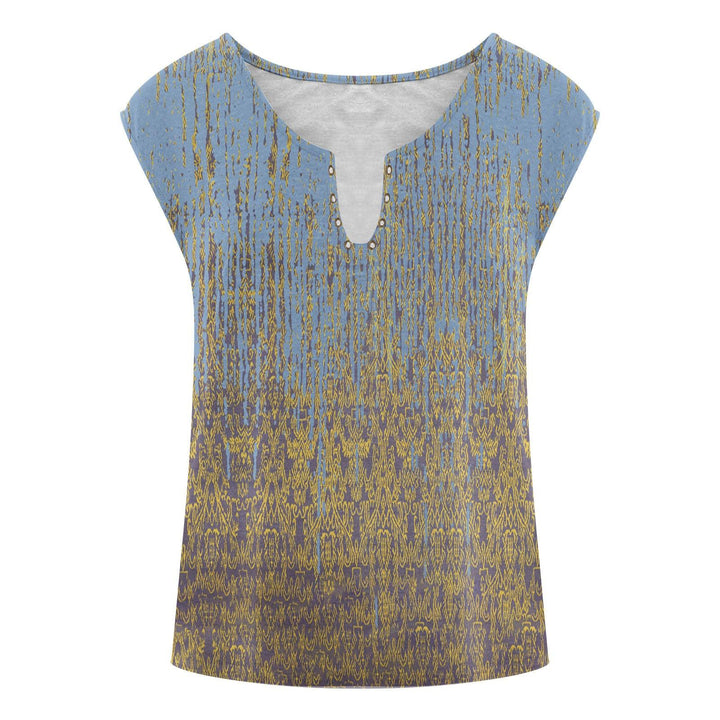 Printed V-neck Women's Tank Top - Super Amazing Store