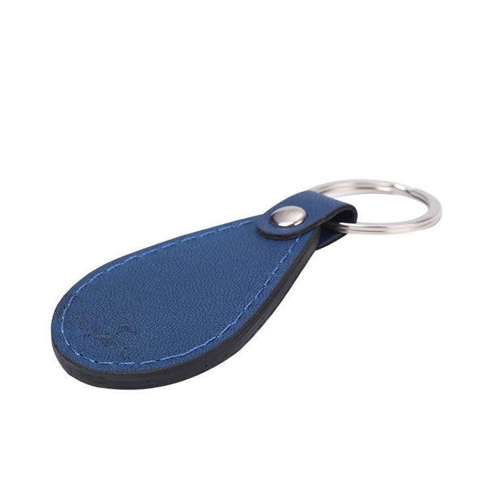PU Leather Oval Metal Leather Keychain Leather Jewelry - Super Amazing Store