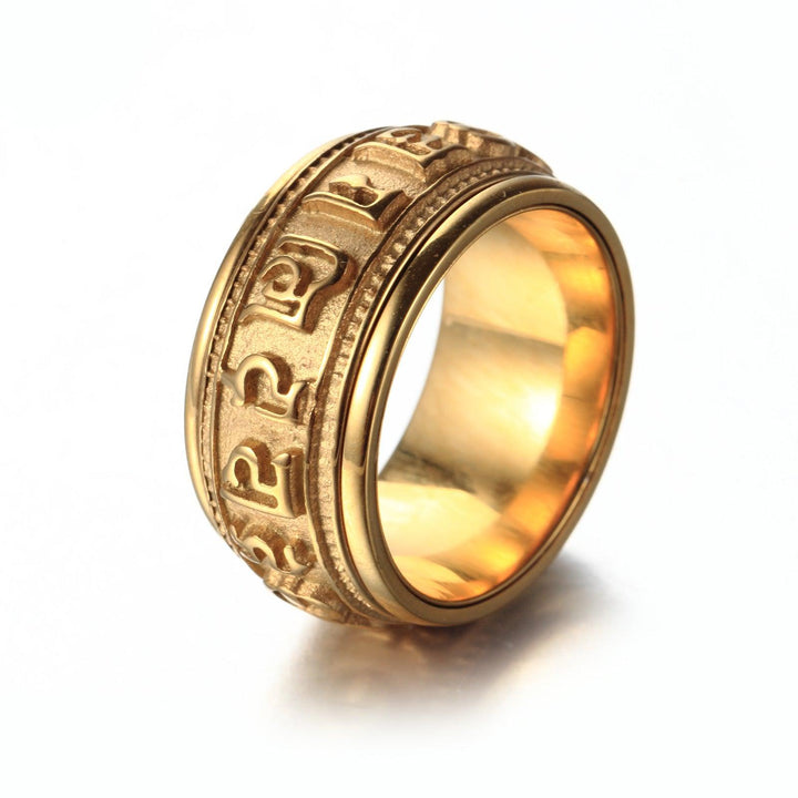 Retro Rotating Six-character Mantra Ring - Super Amazing Store