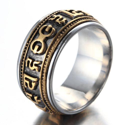 Retro Rotating Six-character Mantra Ring - Super Amazing Store