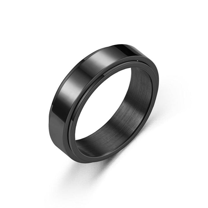 Rotating Titanium Steel Simple Bracelet Ring For Women - Super Amazing Store