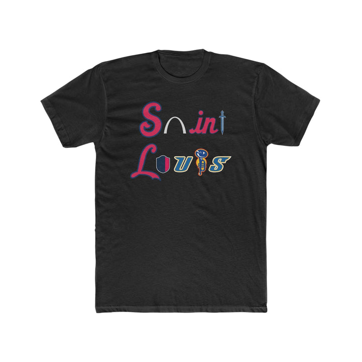 Saint Louis Tee Solid Black Short Sleeve - Super Amazing Store