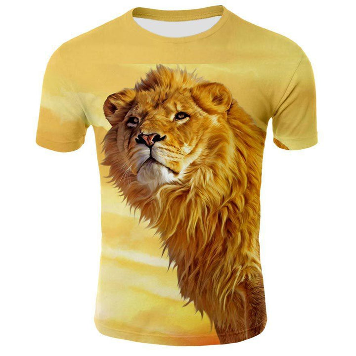 Selling 3d Men's T-shirt Animal Lion Cool - Super Amazing Store