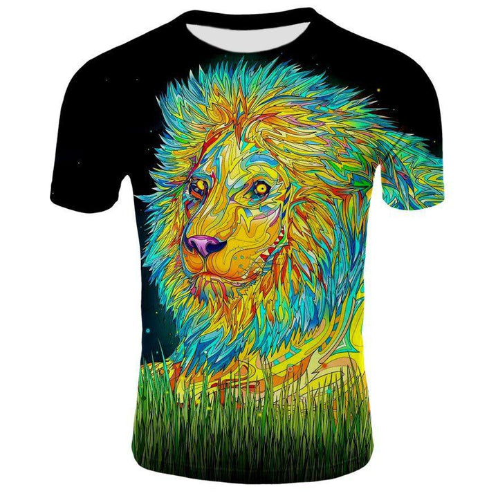 Selling 3d Men's T-shirt Animal Lion Cool - Super Amazing Store