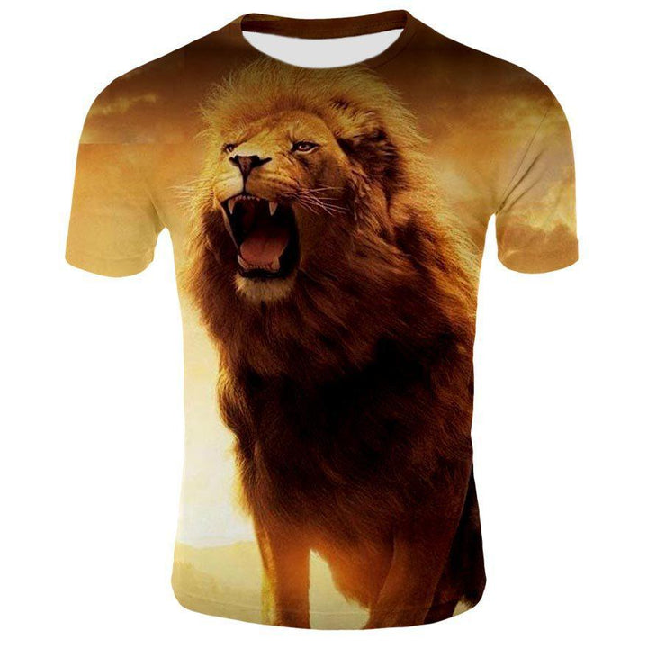 Selling 3d Men's T-shirt Animal Lion Cool - Super Amazing Store