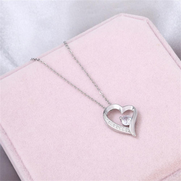 Simple Heart-shaped Zircon Necklace For Women - Super Amazing Store