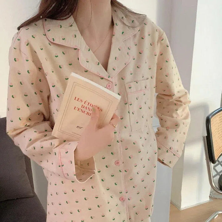 Simple Printed Women's Thin Home Clothing Set - Super Amazing Store