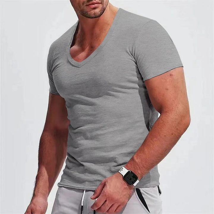 Slim Fit Thin Casual T-shirt Short Sleeve Top - Super Amazing Store