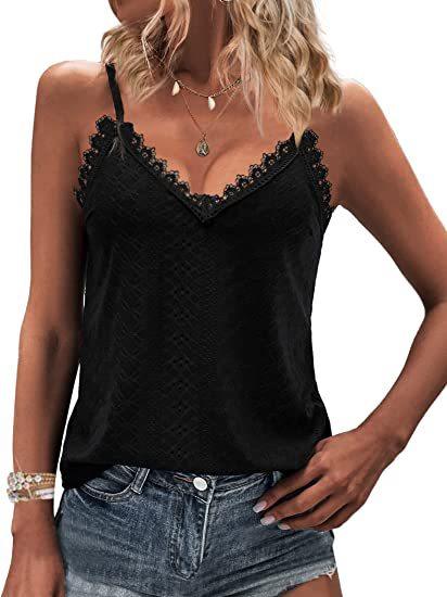 Solid Color Hollow Lace Strappy T-shirt - Super Amazing Store