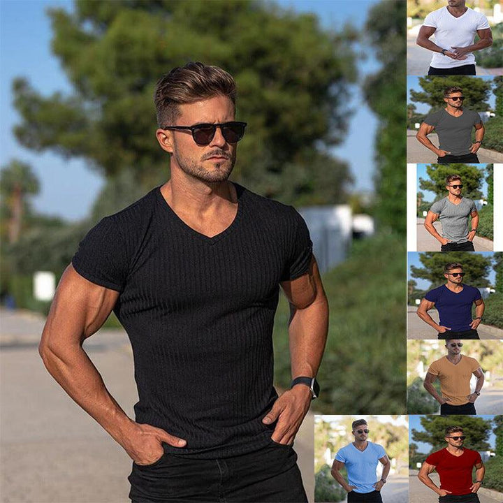 Sports Fitness Casual Short Sleeved Men's Clothing - Super Amazing Store