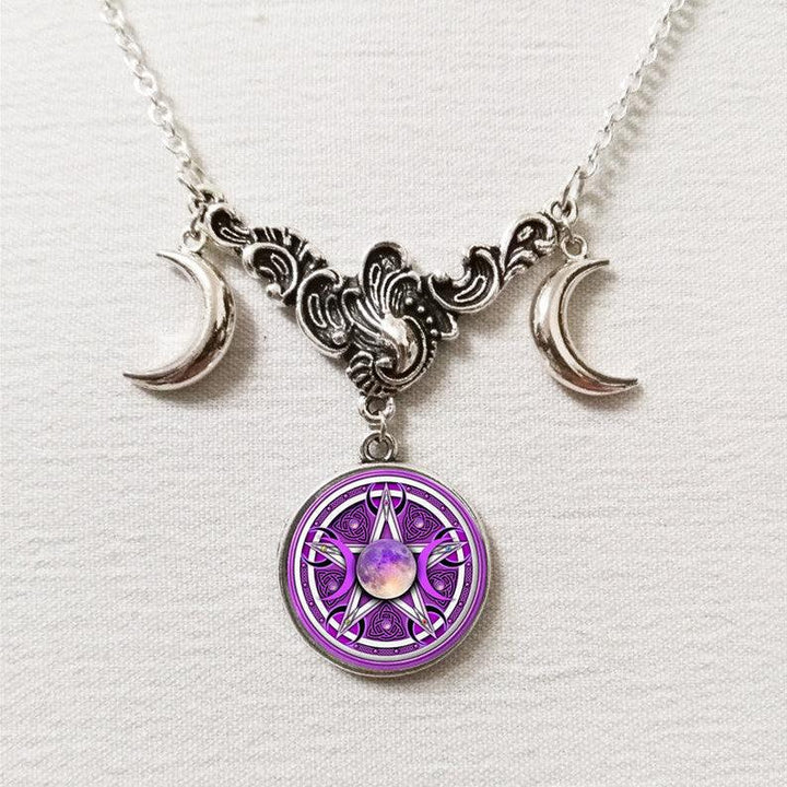 Triple Moon Silver Necklace - Super Amazing Store
