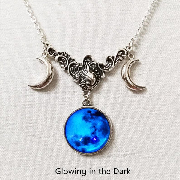 Triple Moon Silver Necklace - Super Amazing Store