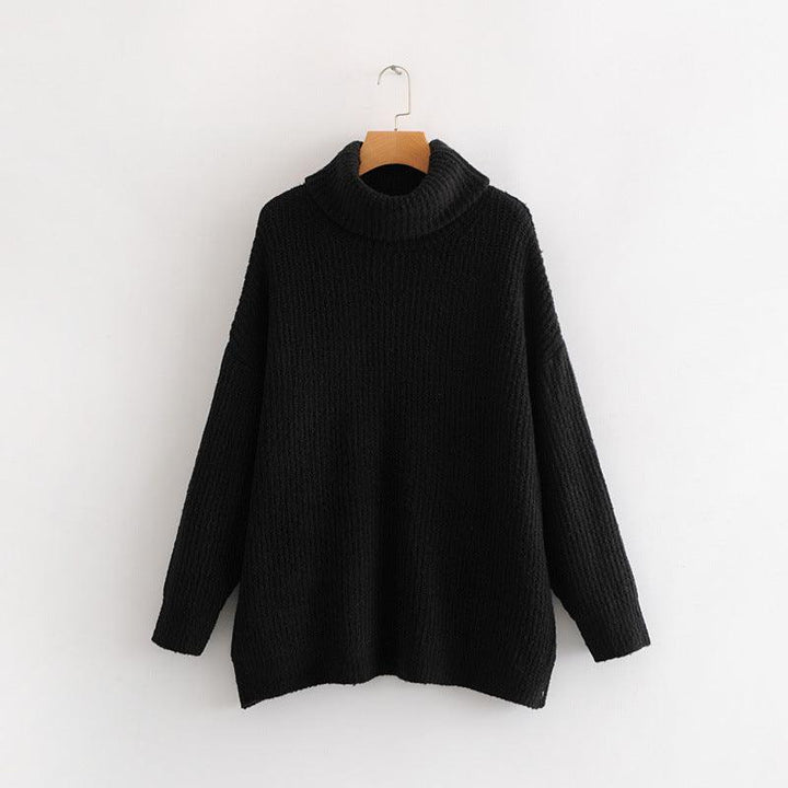 Turtleneck sweater women European style loose knit sweater - Super Amazing Store