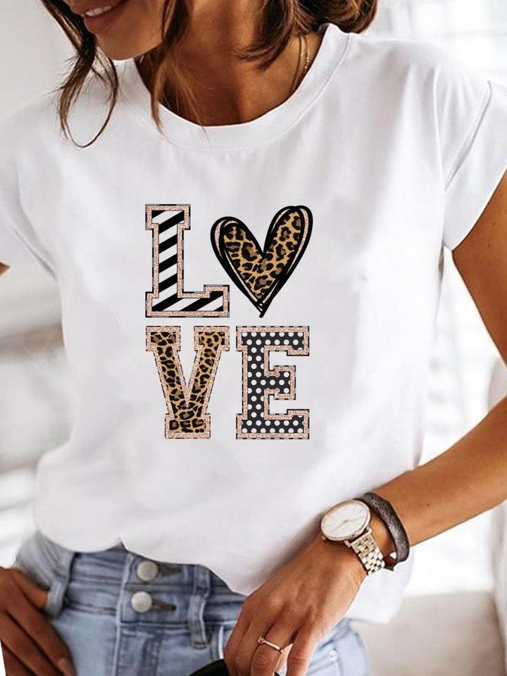Women's Casual Short-sleeved Printed T-shirt - Super Amazing Store