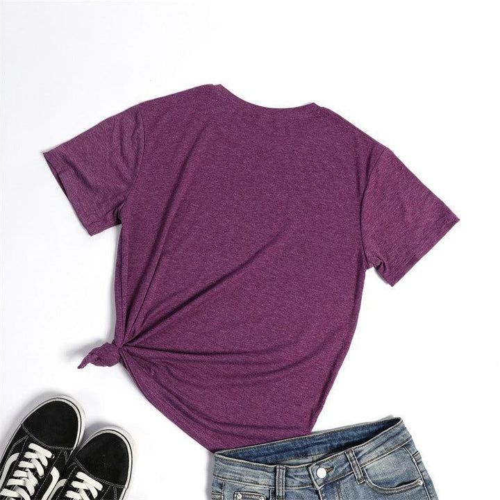 Women's Creative Loose Casual Letter Print 1973 VINTAGE Round Neck Short-sleeved T-shirt - Super Amazing Store