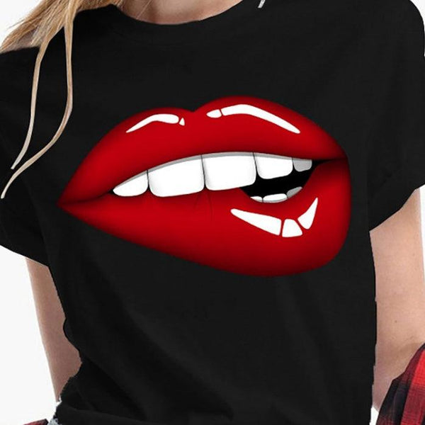 Women's Eyelash Makeup Short Short Sleeve T-shirt - Super Amazing Store