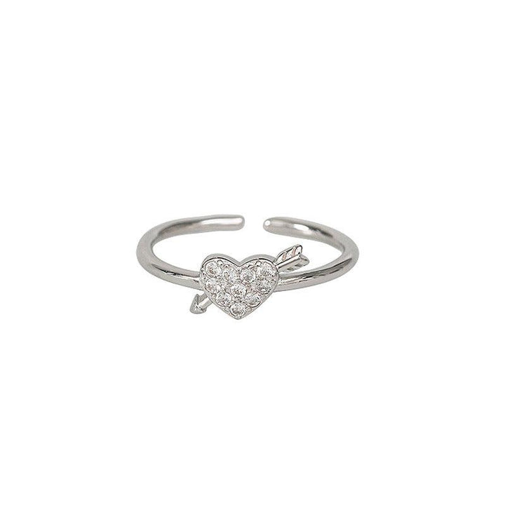 Women's Fashion And Fully-jewelled Love Heart-shaped Ring - Super Amazing Store