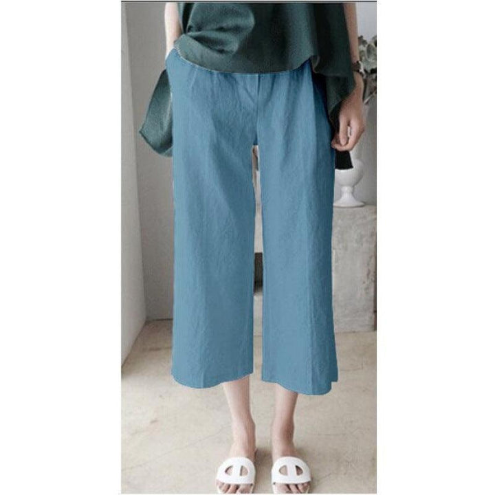 Women's Fashion Casual Cotton And Linen Wide-leg Pants - Super Amazing Store