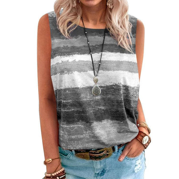 Women's Fashion Gradient Collision Undershirt T-shirt - Super Amazing Store