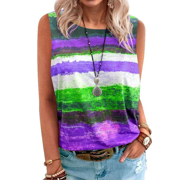 Women's Fashion Gradient Collision Undershirt T-shirt - Super Amazing Store