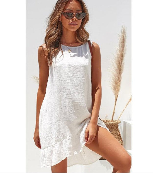 Women's Fashion Loose Sleeveless Dress - Super Amazing Store