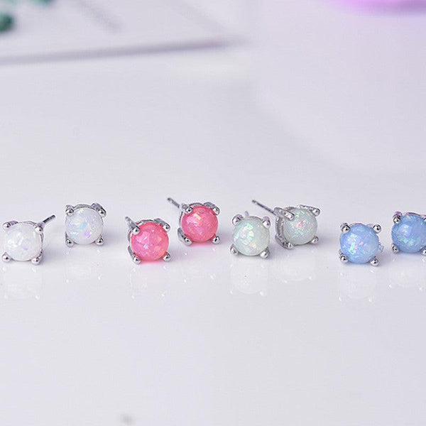 Women's Fashion Opal Eight Claw Inlaid Ear Studs - Super Amazing Store