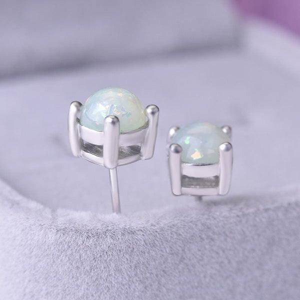 Women's Fashion Opal Eight Claw Inlaid Ear Studs - Super Amazing Store