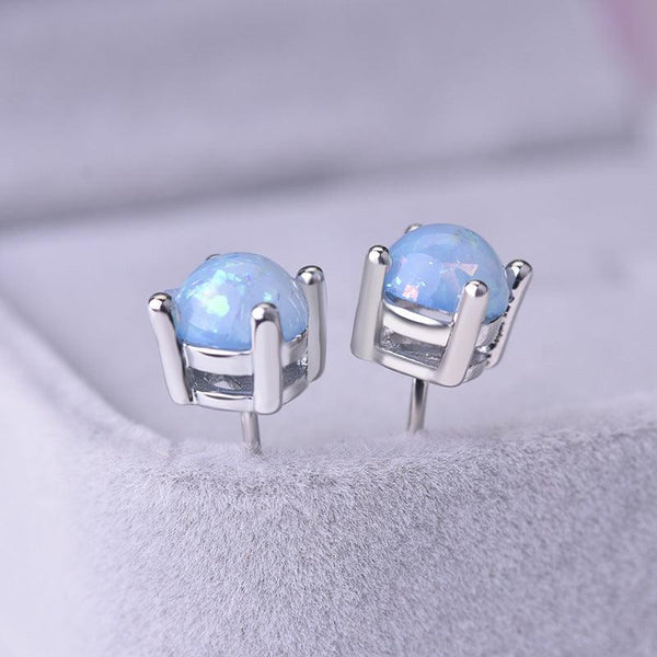 Women's Fashion Opal Eight Claw Inlaid Ear Studs - Super Amazing Store