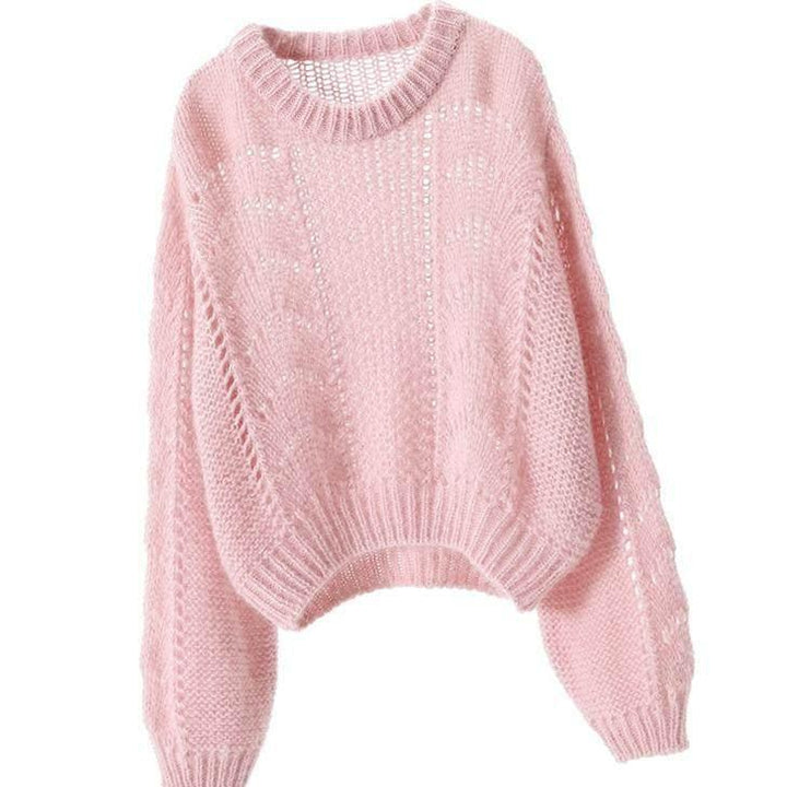 Women's Hollow-out Thick Needle Long-sleeved Sweater - Super Amazing Store