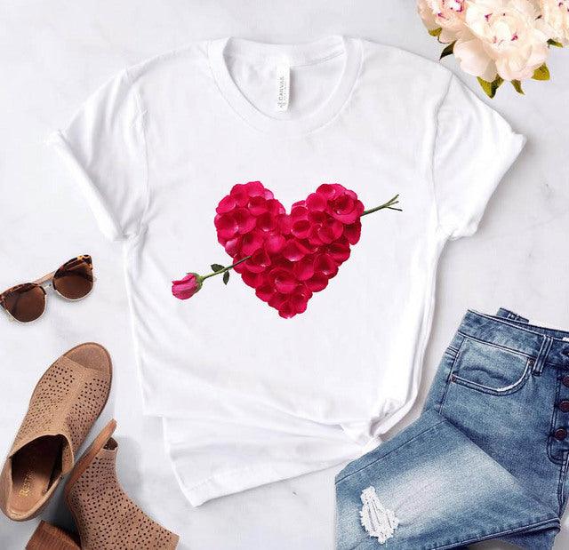 Women's Loose Round Neck Short Sleeve Top - Super Amazing Store