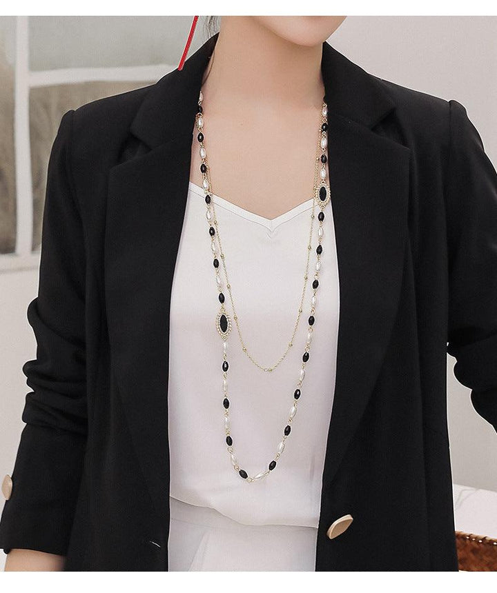 Women's Pearl Sweater Chain Special Interest Light Luxury Temperament - Super Amazing Store