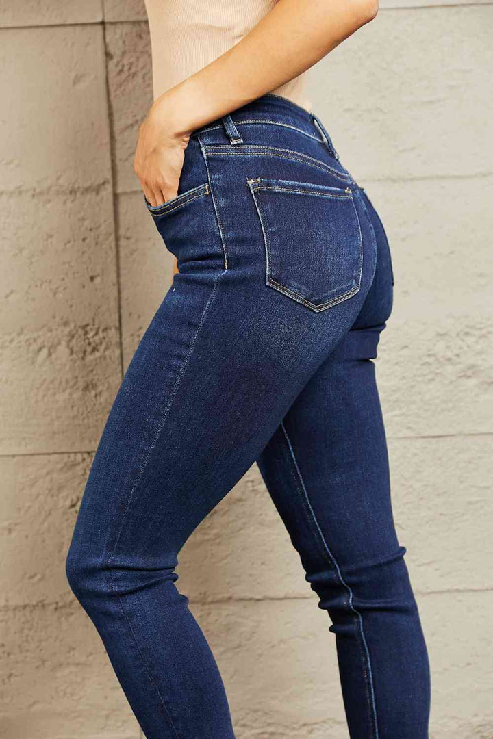 BAYEAS Mid Rise Slim Jeans Trendsi