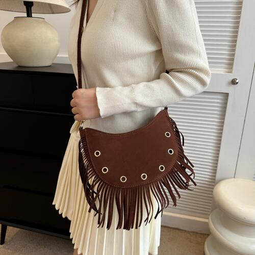 Fringe Detail Crossbody Bag Trendsi